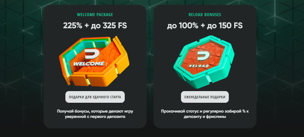 Бонусы в Casino Drip